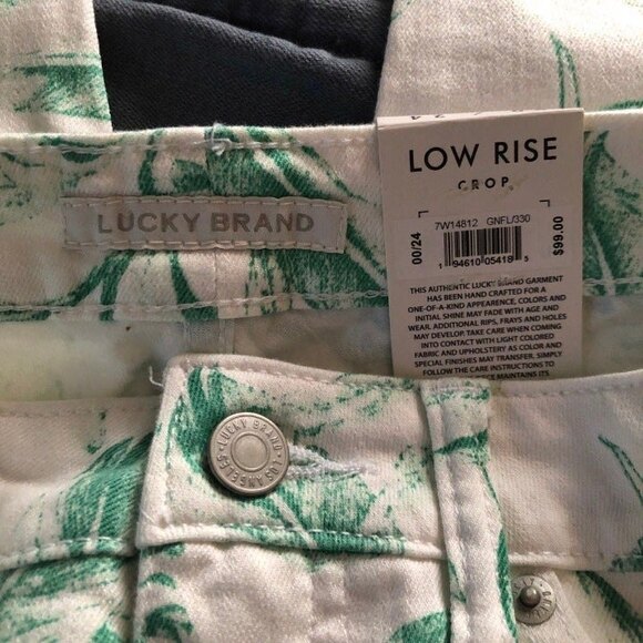 Lucky Brand sz 00/24 Lolita Low Rise Crop NWT - Picture 7 of 11
